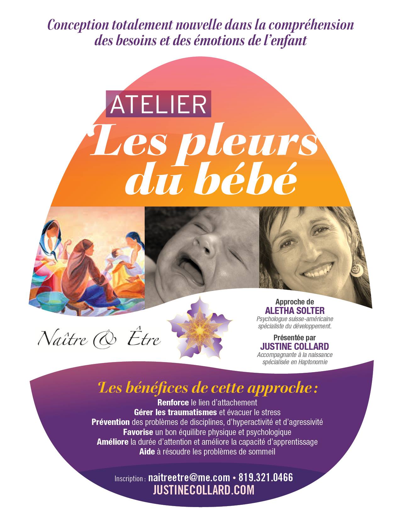Atelier Pleurs de bébé Justine Collard atelier Pleurs de Bébé Hilo Santé